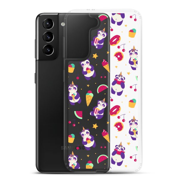 Cute Panda Sweets Samsung Clear Case