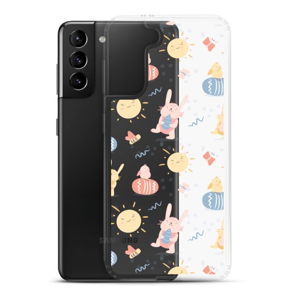Easter Egg and Bunnies Samsung Clear Case