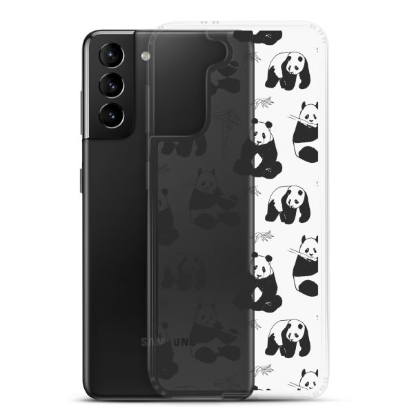 Panda Bears Bamboo Samsung Clear Case