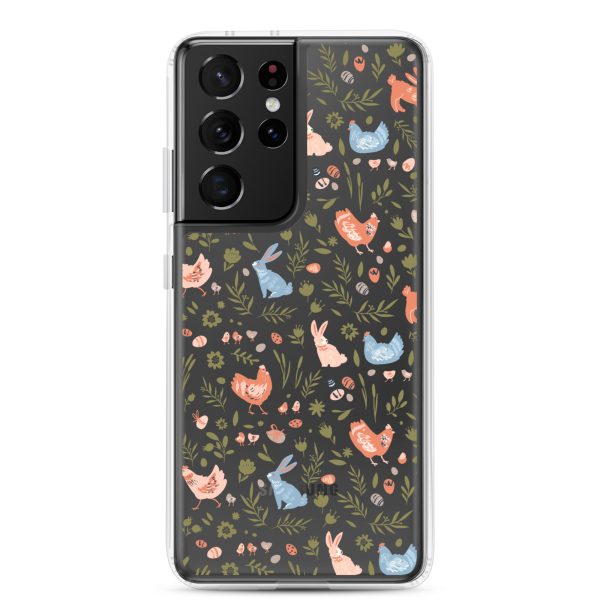Bunnies and Hens Easter Samsung Clear Case