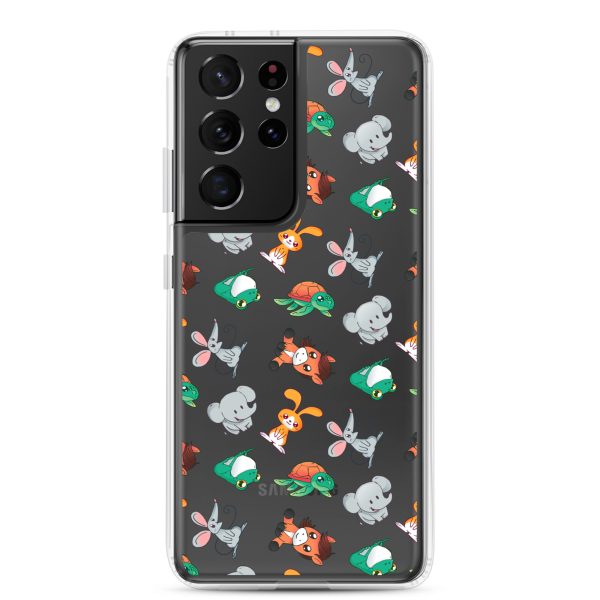 Cute Animals Samsung Clear Case