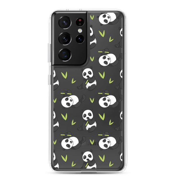 Cute Panda Bear Samsung Clear Case