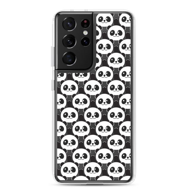Cute Panda Bears Samsung Clear Case