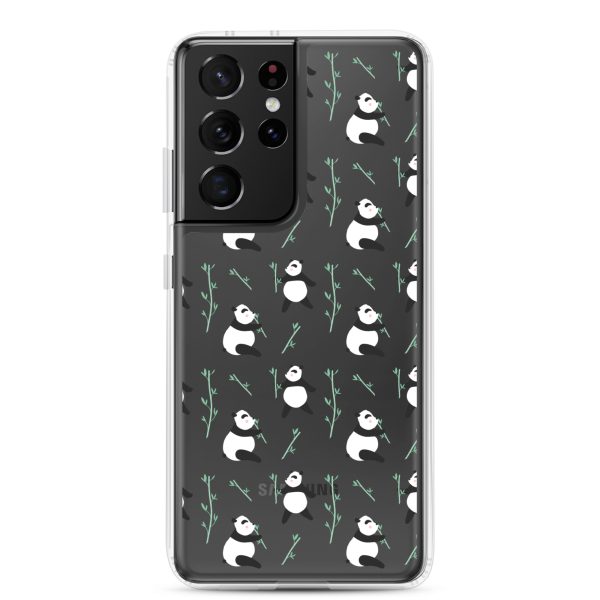 Cute Panda Samsung Clear Case