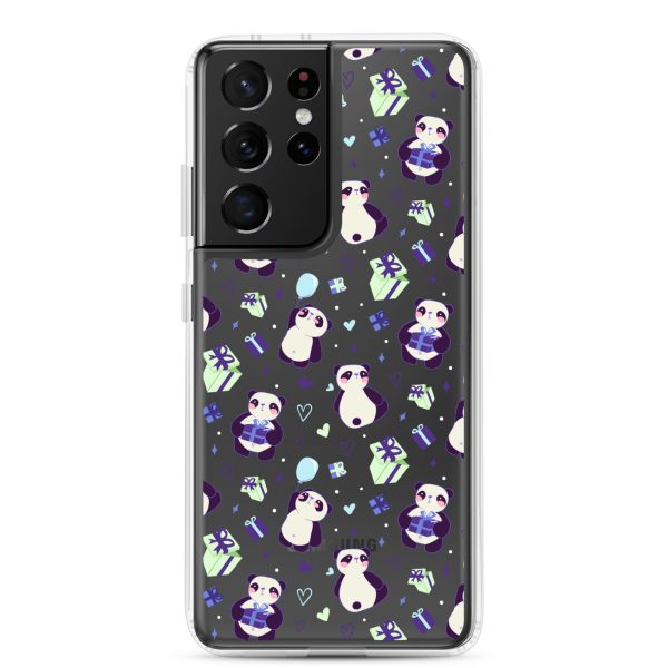 Cute Panda Presents Samsung Clear Case