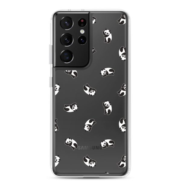Cute Pandas Samsung Clear Case