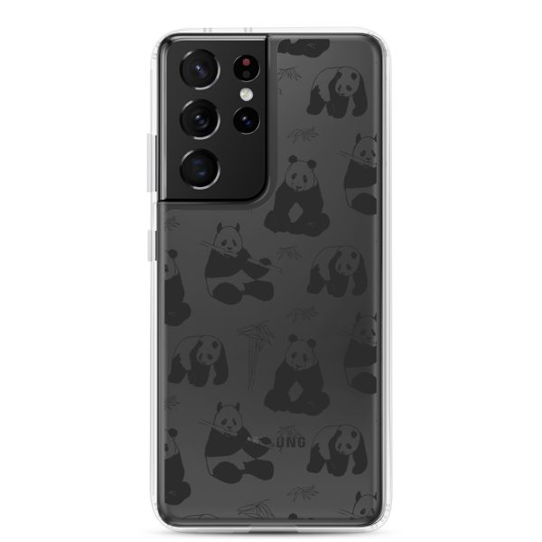 Panda Bears Bamboo Samsung Clear Case