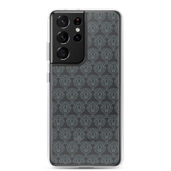 clear-case-for-samsung-samsung-galaxy-s21-ultra-case-on-phone-6a53d15d0b83e.jpg Polygonal Bear Samsung Clear Case