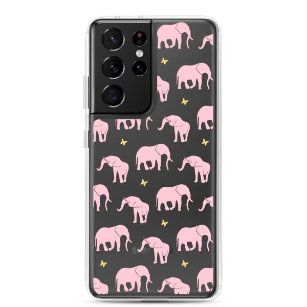 clear-case-for-samsung-samsung-galaxy-s21-ultra-case-on-phone-6a53d25ee9f17.jpg Seamless Elephant Silhouette Samsung Clear Case