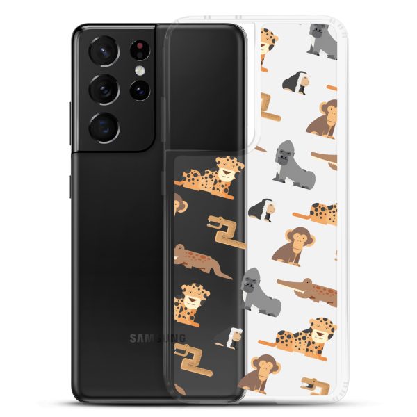 African Jungle Animals Samsung Clear Case