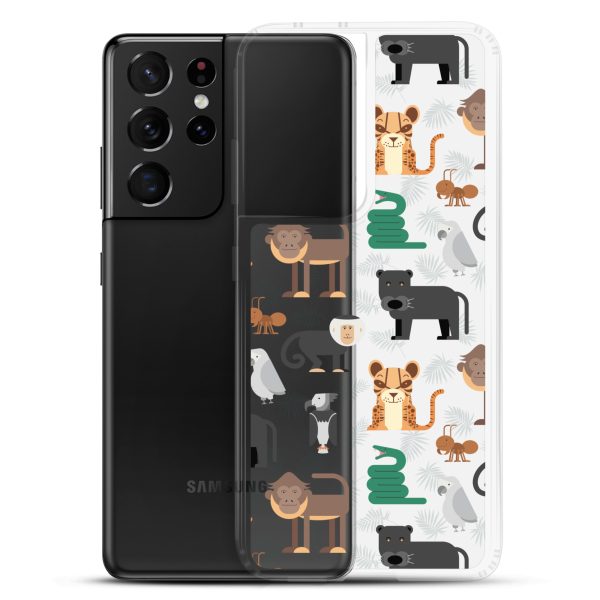 Amazon Jungle Animals Samsung Clear Case