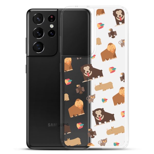 Asian Jungle Animals Samsung Clear Case