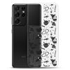 Black and White Halloween Samsung Clear Case