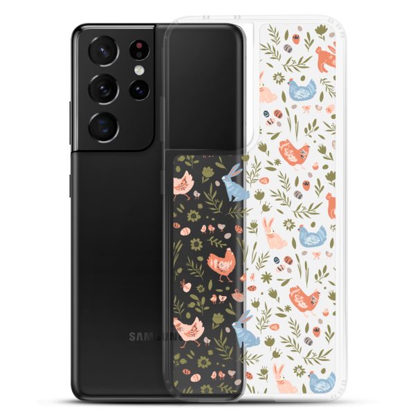 Bunnies and Hens Easter Samsung Clear Case