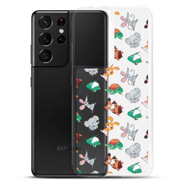Cute Animals Samsung Clear Case