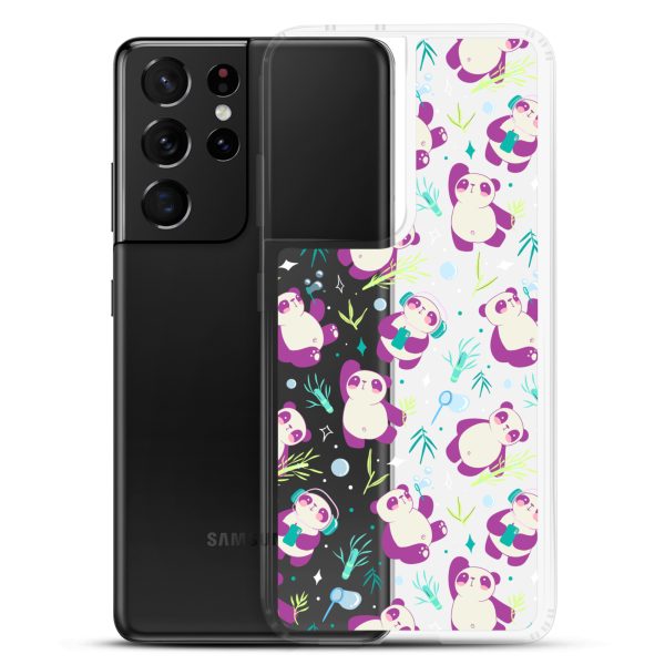 Cute Panda Bamboo Samsung Clear Case