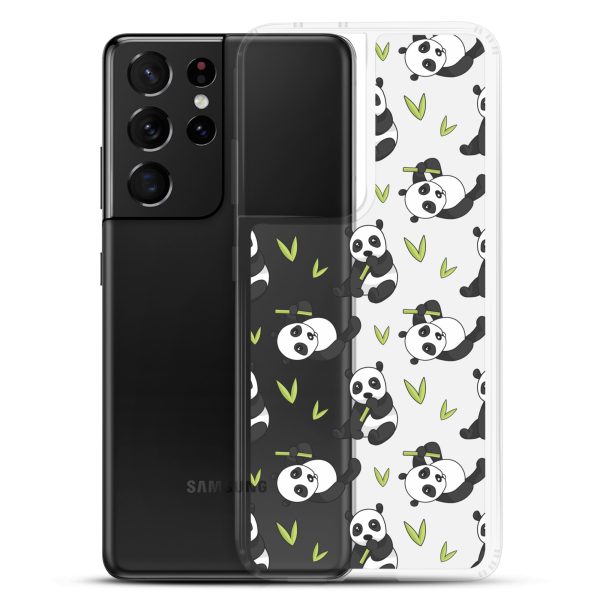 Cute Panda Bear Samsung Clear Case