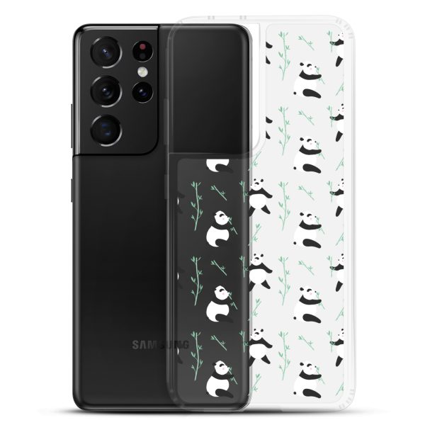 Cute Panda Samsung Clear Case