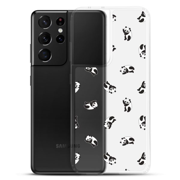 Cute Pandas Samsung Clear Case