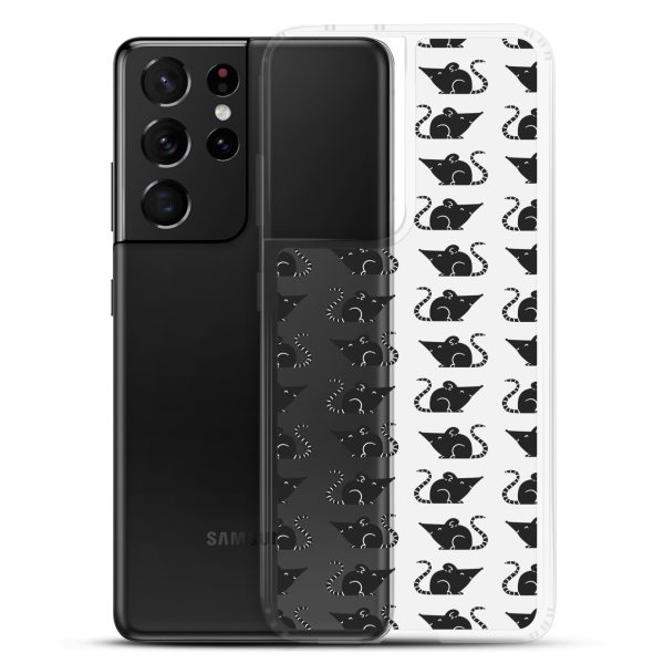 Rat Silhouette Samsung Clear Case