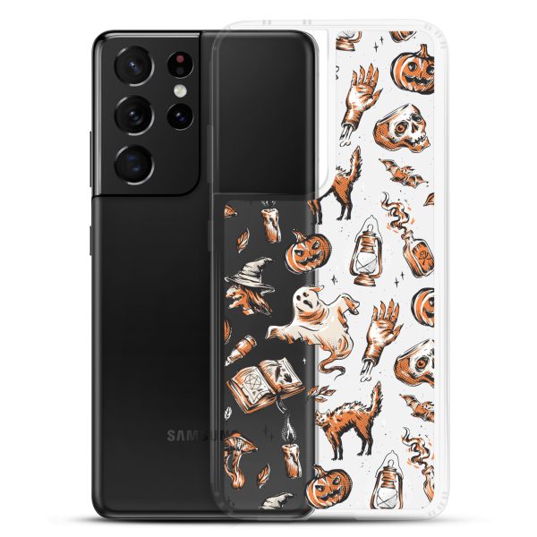 Vintage Halloween Samsung Clear Case