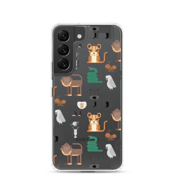 Amazon Jungle Animals Samsung Clear Case