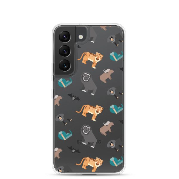 Asian Jungle Animals Samsung Clear Case