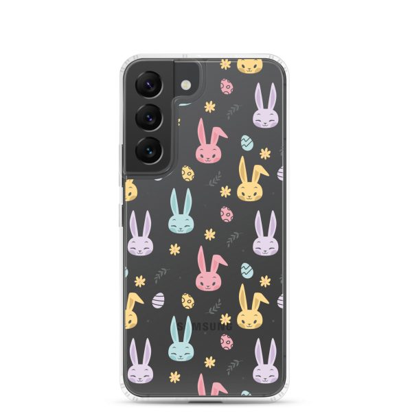 Colorful Bunnies Easter Samsung Clear Case