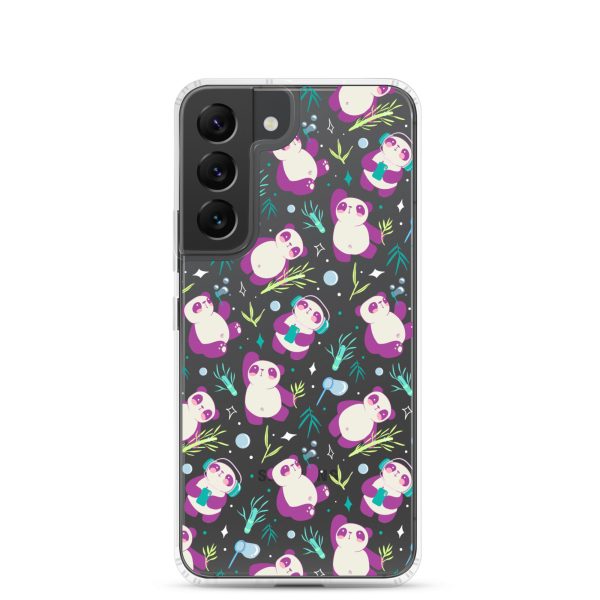 Cute Panda Bamboo Samsung Clear Case