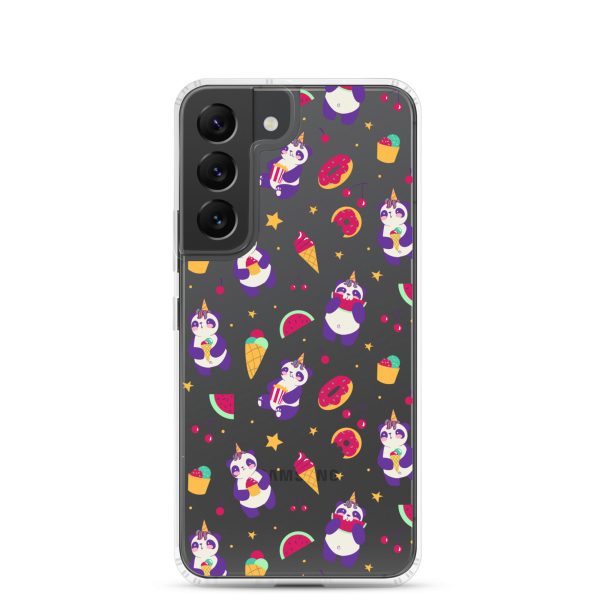 Cute Panda Sweets Samsung Clear Case