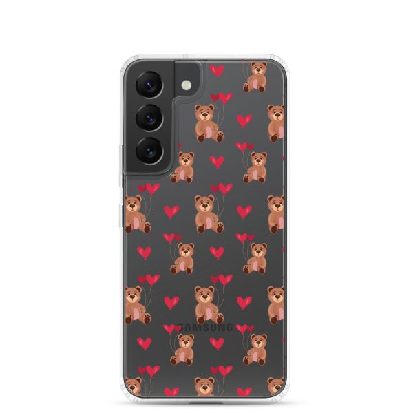 Cute Teddy Bear Samsung Clear Case