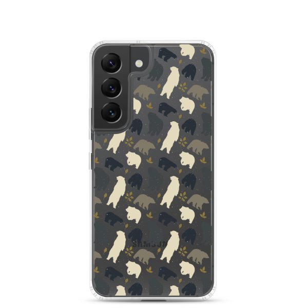 Forest Bear Silhouette Samsung Clear Case