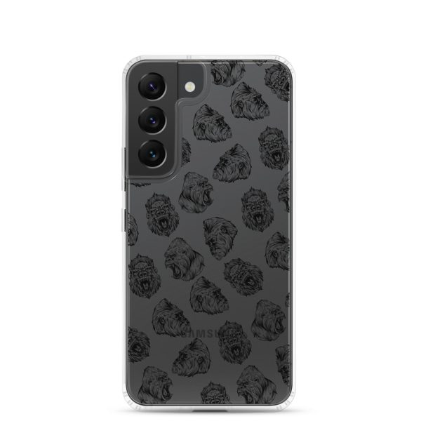 Illustrated Gorilla Seamless Samsung Clear Case