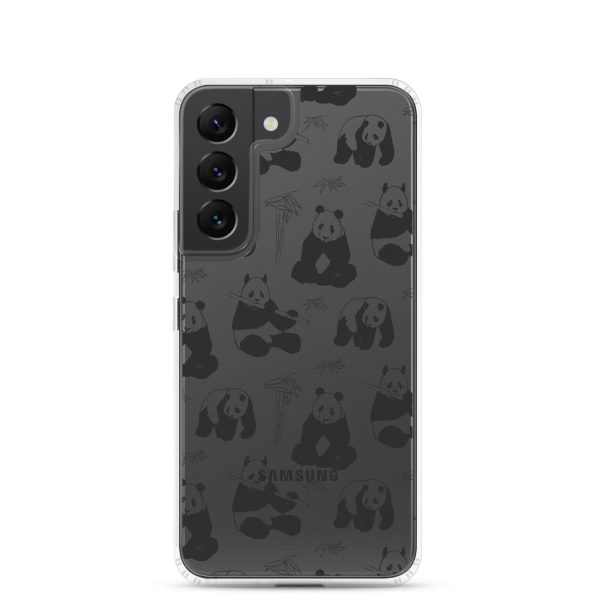 Panda Bears Bamboo Samsung Clear Case