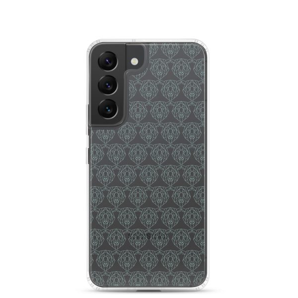 clear-case-for-samsung-samsung-galaxy-s22-case-on-phone-6a53d15d0bb12.jpg Polygonal Bear Samsung Clear Case