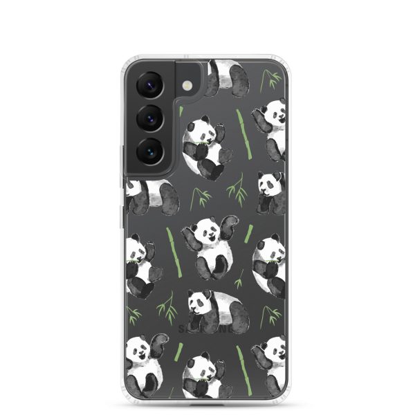 clear-case-for-samsung-samsung-galaxy-s22-case-on-phone-6a53d4bd63407.jpg Watercolor Panda Bear Samsung Clear Case