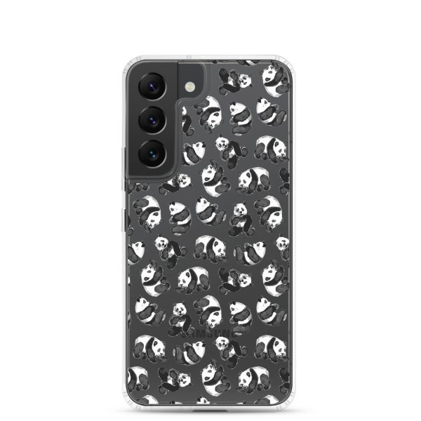 Watercolor Panda Bears Samsung Clear Case
