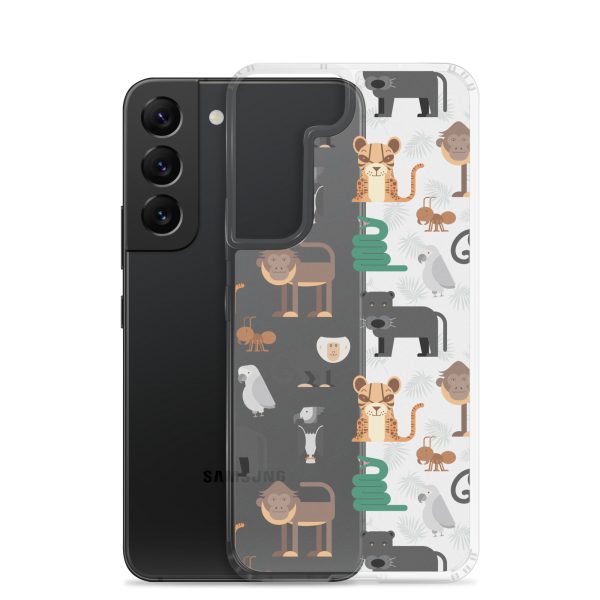 Amazon Jungle Animals Samsung Clear Case