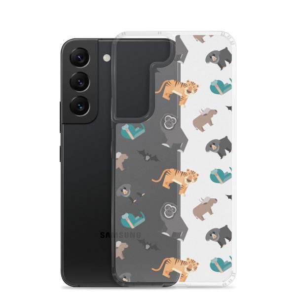 Asian Jungle Animals Samsung Clear Case