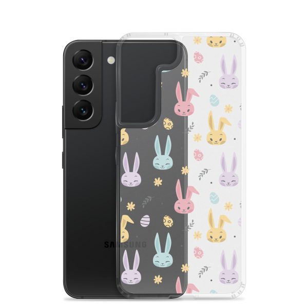 Colorful Bunnies Easter Samsung Clear Case