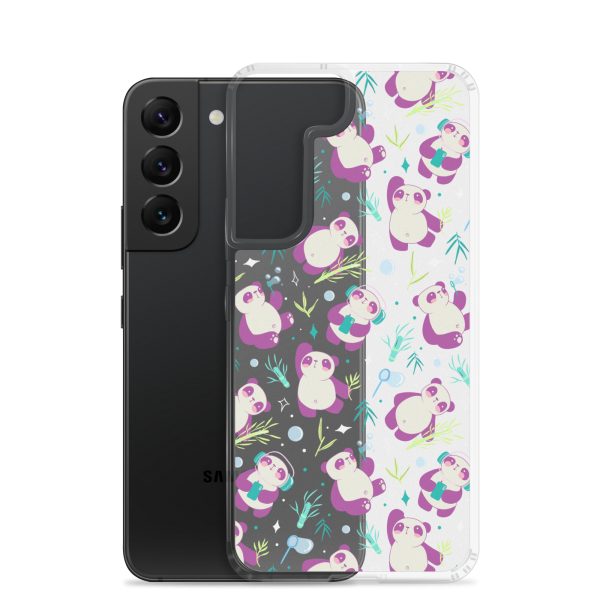 Cute Panda Bamboo Samsung Clear Case