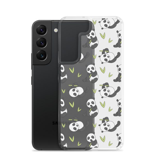 Cute Panda Bear Samsung Clear Case