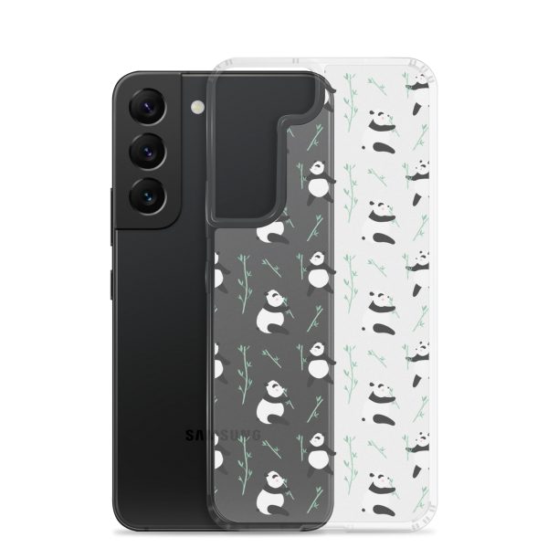 Cute Panda Samsung Clear Case