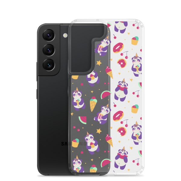 Cute Panda Sweets Samsung Clear Case