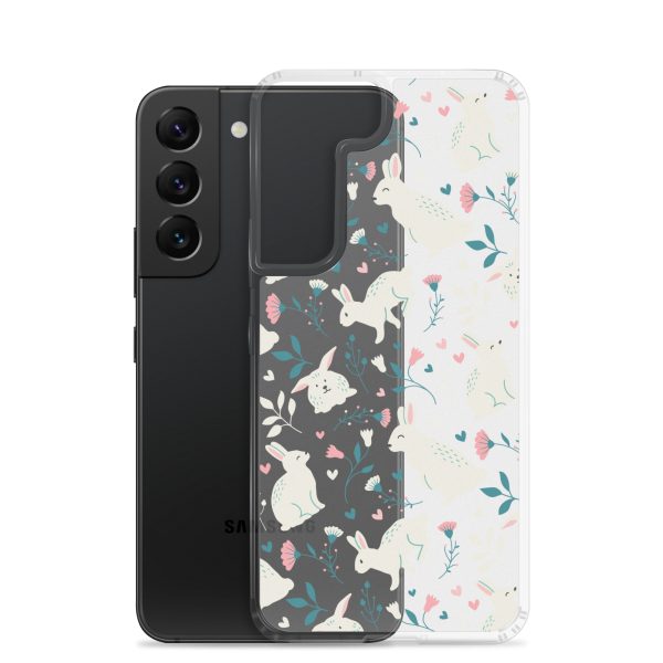 clear-case-for-samsung-samsung-galaxy-s22-case-with-phone-6a53c45a4b829.jpg Easter Cute Rabbits Samsung Clear Case