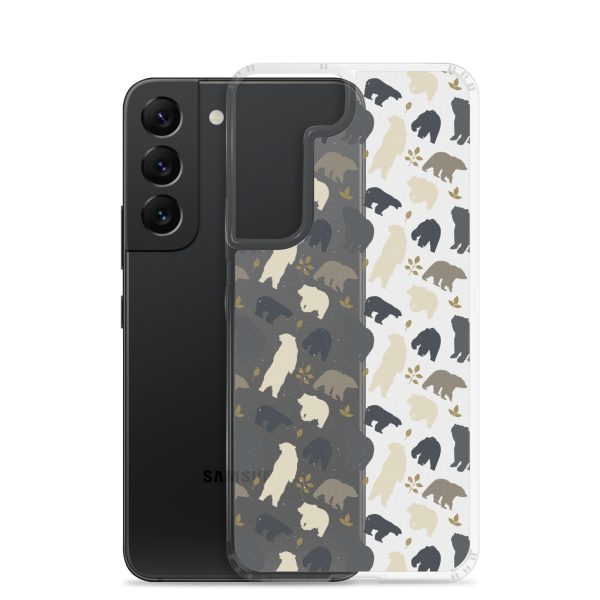 Forest Bear Silhouette Samsung Clear Case