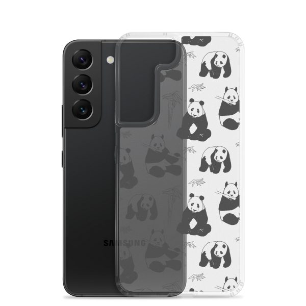 Panda Bears Bamboo Samsung Clear Case