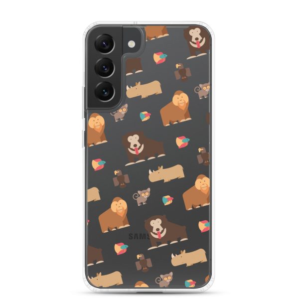 Asian Jungle Animals Samsung Clear Case