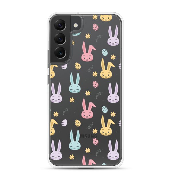 Colorful Bunnies Easter Samsung Clear Case