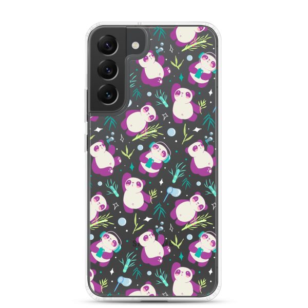 Cute Panda Bamboo Samsung Clear Case